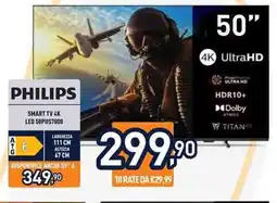 Unieuro PHILIPS SMART TV 4K LED 50PUS7000 offerta