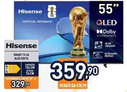 Unieuro Hisense SMART TV 4K QLED 55E70 offerta