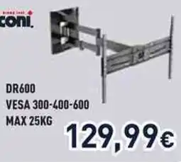 Unieuro Meliconi dr600 vesa 200-300-400 max offerta