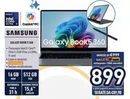 Unieuro SAMSUNG GALAXY BOOK 5 360 offerta