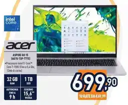 Unieuro acer ASPIRE GO 15 (AG15-72P-77TE) offerta