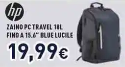 Unieuro Hp zaino pc travel 18l fino a 15.6" blue lucile offerta