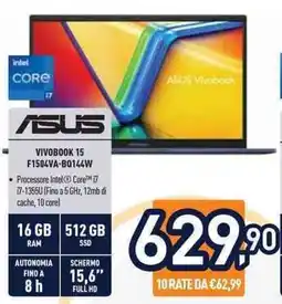 Unieuro VIVOBOOK 15 F1504VA-B0144W offerta
