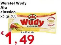DeSpar Express Wurstel Wudy Aia classico x3 offerta