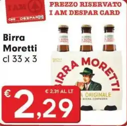 DeSpar Express Birra Moretti offerta