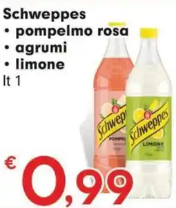 DeSpar Express Schweppes pompelmo rosa agrumi limone offerta