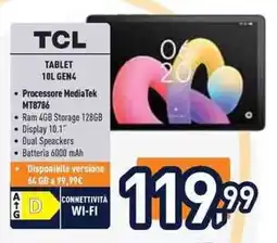 Unieuro Tcl tablet 10L gen4 offerta