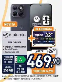 Unieuro motorola EDGE 70 FUSION offerta