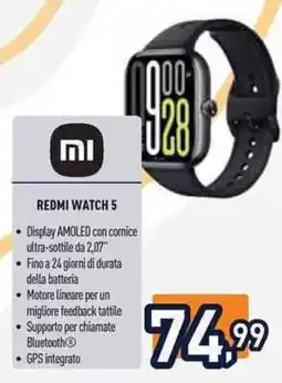 Unieuro Redmi watch 5 offerta