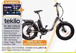 Unieuro Teklio fat e-bike a pedalata assistita teklio TF3 offerta