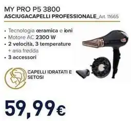 Unieuro Bellissima my pro P5 3800 asciugacapelli professionale offerta