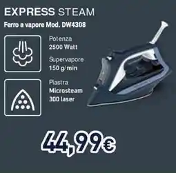 Unieuro Rowenta EXPRESS STEAM Ferro a vapore Mod. DW4308 offerta