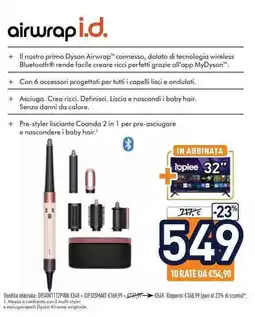 Unieuro Dyson airwrap i.d. offerta