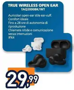 Unieuro PHILIPS TRUE WIRELESS OPEN EAR TAQ2000BK/WT offerta