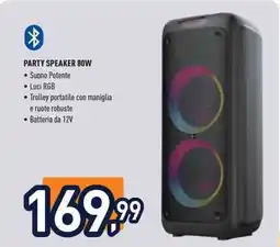 Unieuro Ioplee party speaker 80W offerta