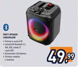 Unieuro Ioplee PARTY SPEAKER CUBESPK40W offerta