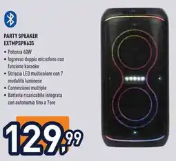 Unieuro Ioplee PARTY SPEAKER EXTMPSPK635 offerta