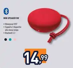 Unieuro Ioplee mini speaker 5W offerta