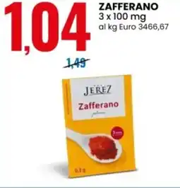 Eurospin Jerez zafferano offerta