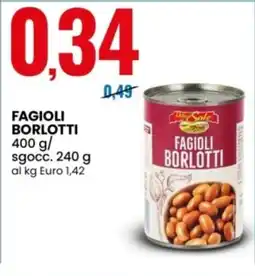 Eurospin Delizie dal sole fagioli borlotti offerta