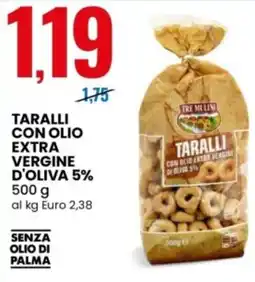 Eurospin Tre mulini taralli con olio extra vergine d'oliva offerta
