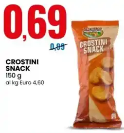 Eurospin TRE MULINI Crostini snack offerta