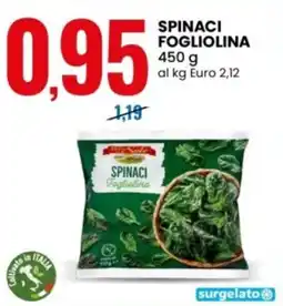 Eurospin Delizie dal sole spinaci fogliolina offerta