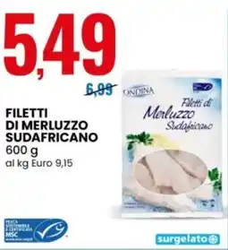 Eurospin Ondina filetti di merluzzo sudafricano offerta