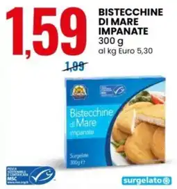 Eurospin Athena bistecchine di mare impanate offerta