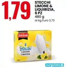 Eurospin Dolciando stecchi limone & liquirizia offerta