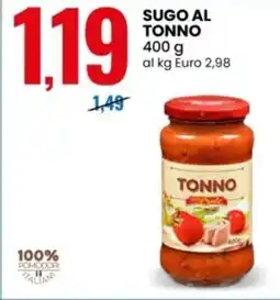 Eurospin Delizie dal sole sugo al tonno offerta