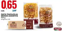 Eurospin Tre mulini pasta trafilata al bronzo offerta