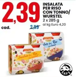 Eurospin Insalata per riso con tonno/ wurstel offerta