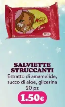 Tigotà SALVIETTE STRUCCANTI Estratto di amamelide, succo di aloe, glicerina 20 pz offerta