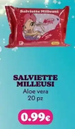 Tigotà SALVIETTE MILLEUSI Aloe vera 20 pz offerta