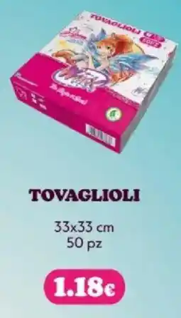 Tigotà TOVAGLIOLI 33x33 cm 50 pz offerta