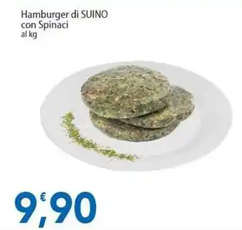 Hamburger di SUINO con Spinaci