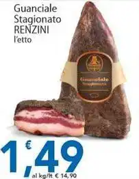 Sidis Guanciale Stagionato RENZINI offerta