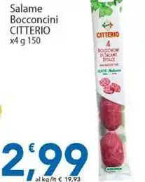Sidis Salame Bocconcini CITTERIO offerta