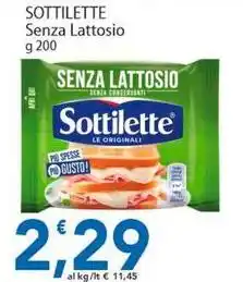 Sidis SOTTILETTE Senza Lattosio offerta
