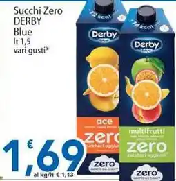 Sidis Succhi Zero DERBY Blue offerta