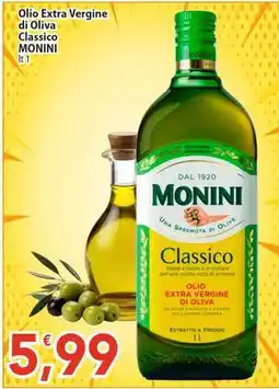 Sidis Olio Extra Vergine di Oliva Classico MONINI offerta