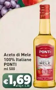 Sidis Aceto di Mele 100% Italiane PONTI offerta