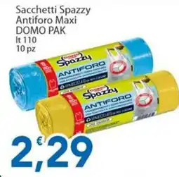 Sidis Sacchetti Spazzy Antiforo Maxi DOMO PAK offerta