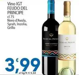 Sidis Vino IGT FEUDO DEL PRINCIPE offerta
