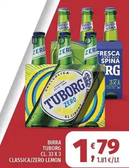 Vivo Supermercati Birra tuborg classica/zero lemon offerta