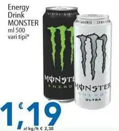 Sidis Energy Drink MONSTER offerta