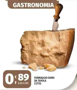 Vivo Supermercati Formaggio duro da tavola offerta