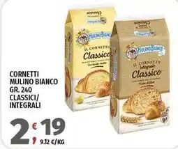 Vivo Supermercati Cornetti mulino bianco classici/ integrali offerta