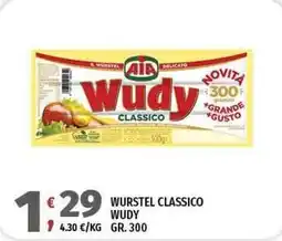 Vivo Supermercati Wurstel classico WUDY offerta